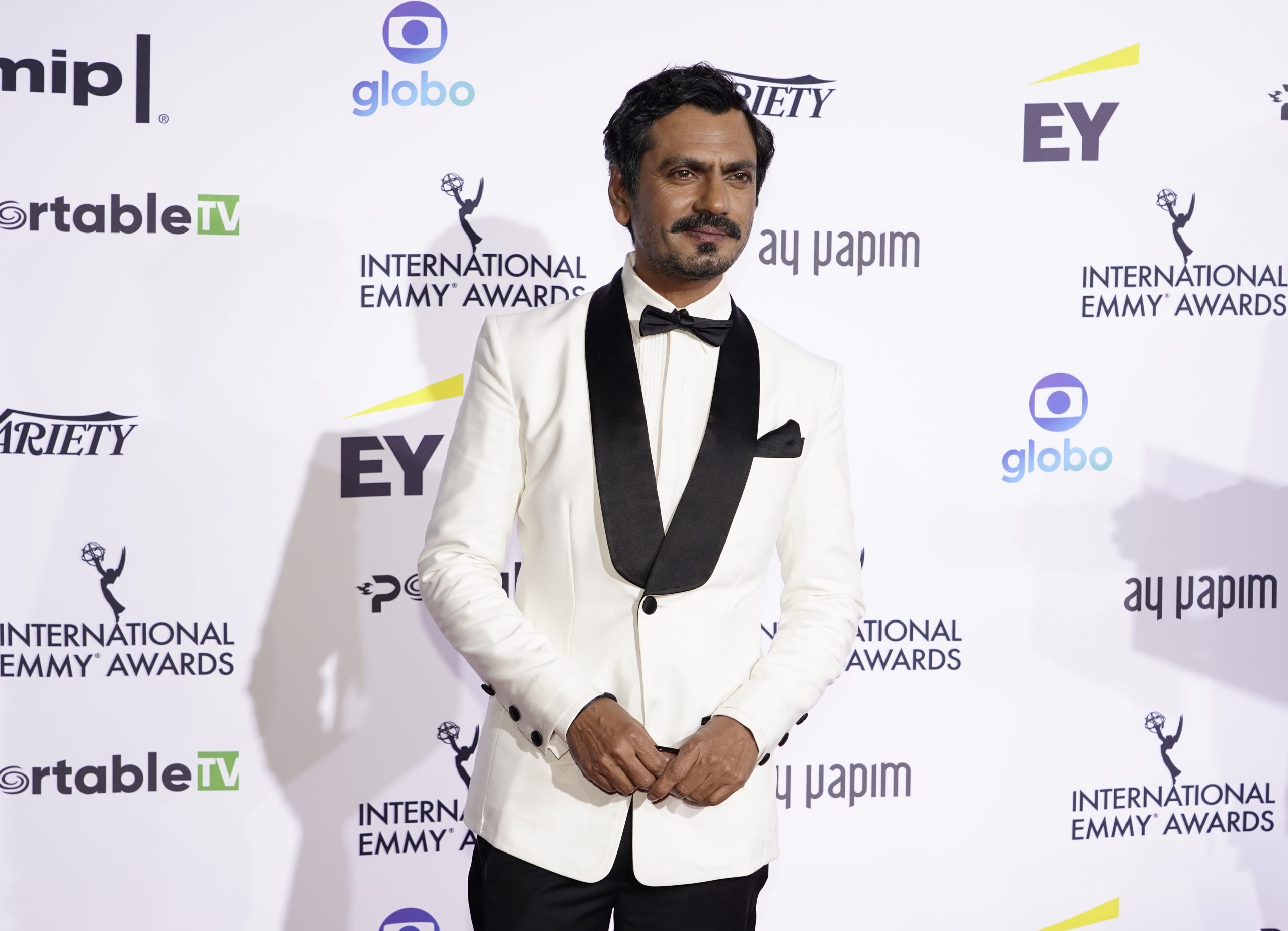Best Performance by An Actor Nominee Nawazuddin Siddiqui on the red carpet at the 49th International Emmy Awards, November 22, 2021 in New York City. 49th International Emmy Awards