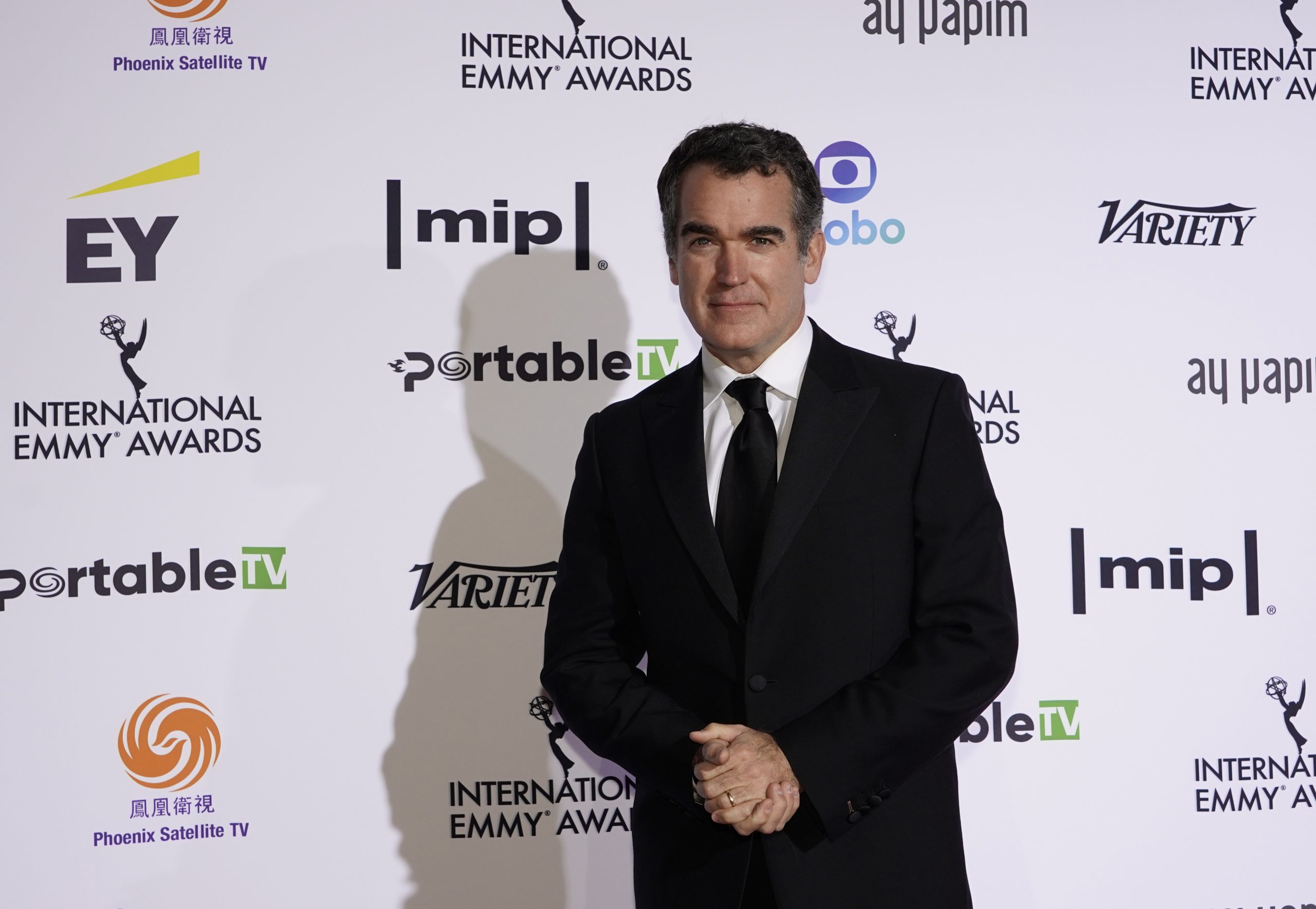 Presenter Brian d'Arcy James the red carpet at the 49th International Emmy Awards, November 22, 2021 in New York City. 49th International Emmy Awards
